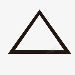 三角型三角型黑色三角形边框高清图片