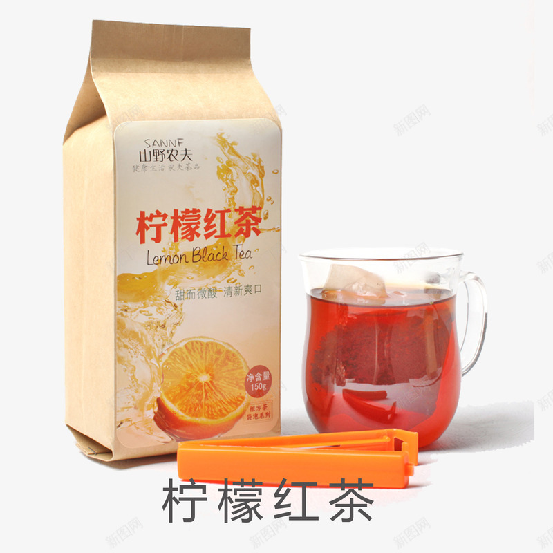 柠檬红茶psd_新图网 https://ixintu.com 产品实物 花茶 花茶包装设计 茶