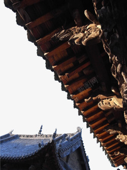 中式屋檐传统建筑素材