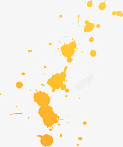 抽象水渍抽象黄色水滴高清图片