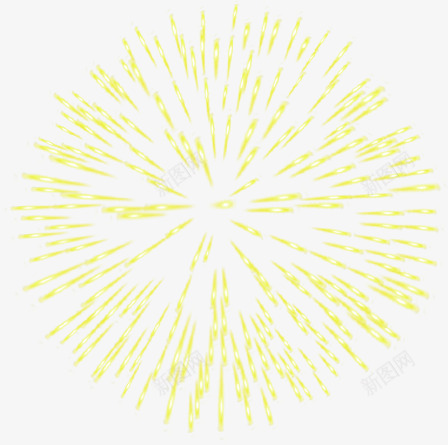 黄色超级亮眼发散性圆点png免抠素材_新图网 https://ixintu.com 发散 圆点 超级 黄色