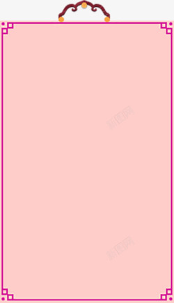 粉色专题背景复古背景框架装饰高清图片
