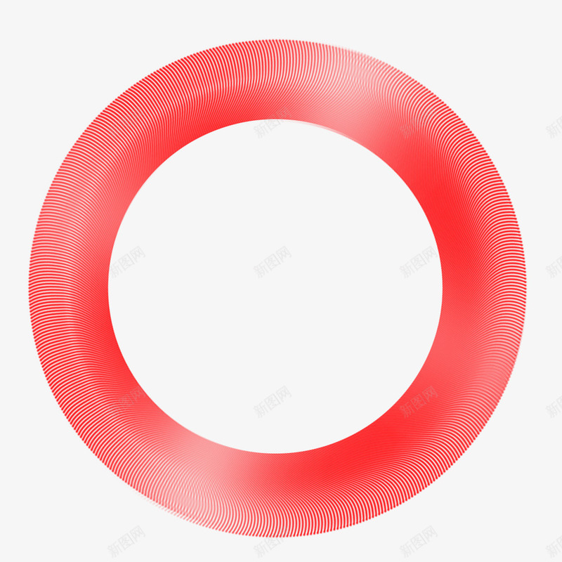 红色圆圈效果图png免抠素材_新图网 https://ixintu.com 不对称 卡通 圆形 效果图 明暗 红色 纹路 装饰