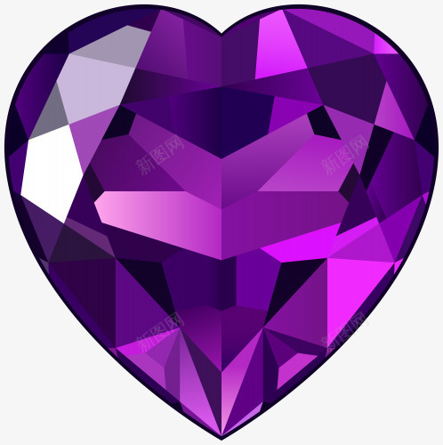 亮晶晶的钻石png免抠素材_新图网 https://ixintu.com 亮晶晶 浪漫 神秘 紫色 钻石