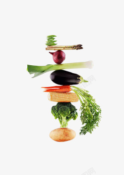各种蔬菜叠罗汉效果图素材
