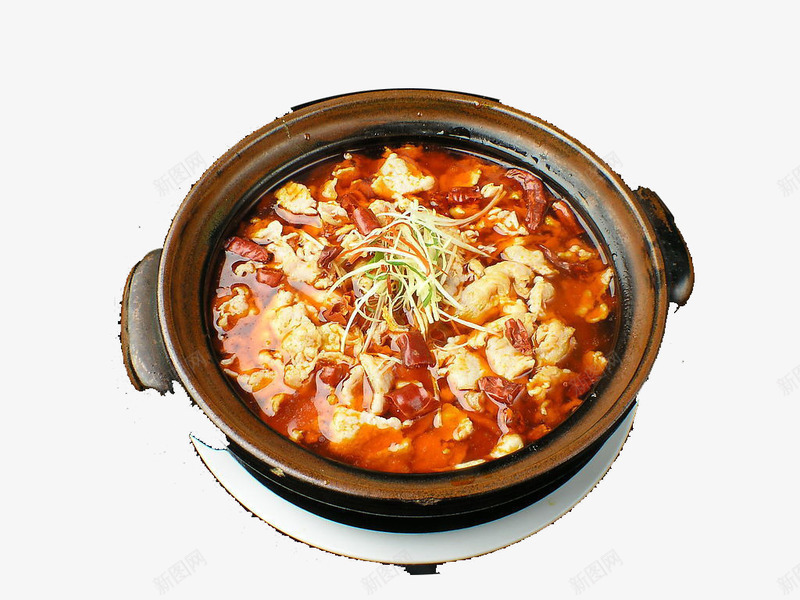 水煮肉片png免抠素材_新图网 https://ixintu.com 中国菜 中式菜品 家常菜 水煮肉片 热菜 美味 餐饮美食
