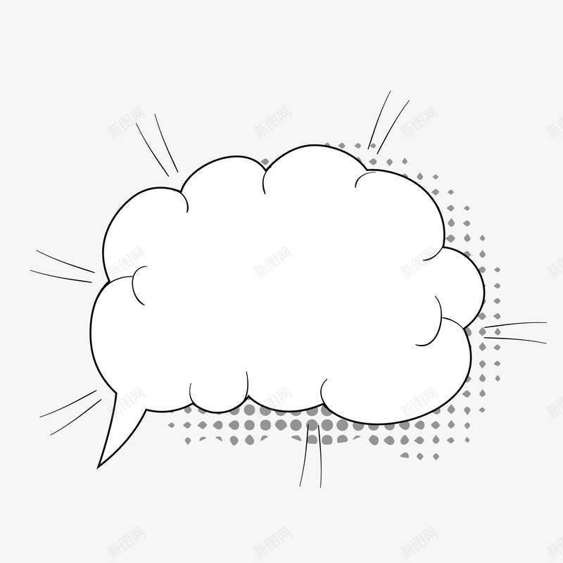 创意白色云朵对话框矢量图eps免抠素材_新图网 https://ixintu.com 云朵 免扣PNG 创意 对话框 手绘 时尚 白色 矢量图