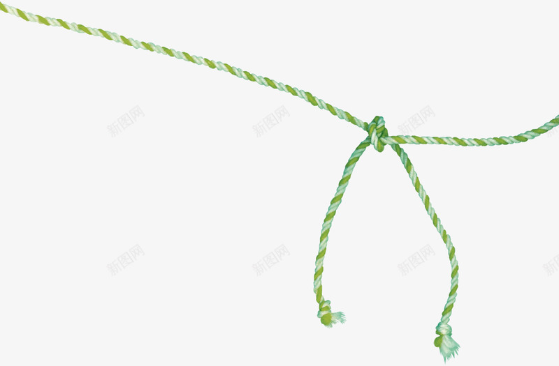 绿色的包装绳png免抠素材_新图网 https://ixintu.com 包装带子 包装绳 条纹绳子 绿绳子