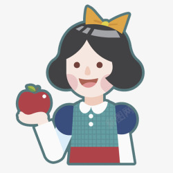 漂亮的苹果拿着红苹果的女孩高清图片