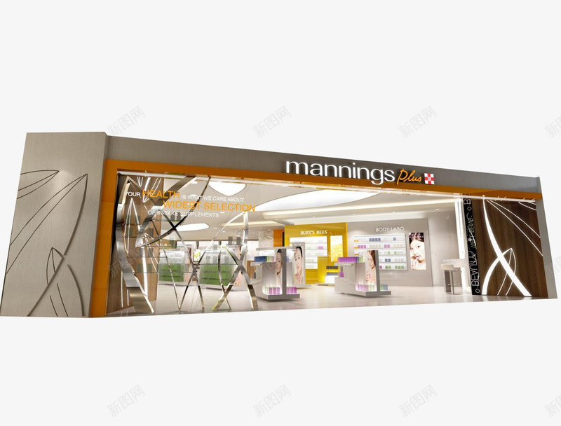 店铺效果图png免抠素材_新图网 https://ixintu.com 店铺 店面效果图 效果图 素材 装修