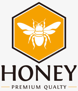 蜜蜂多边形时尚蜜蜂标志高清图片