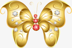 钻石造型蝴蝶造型首饰矢量图高清图片