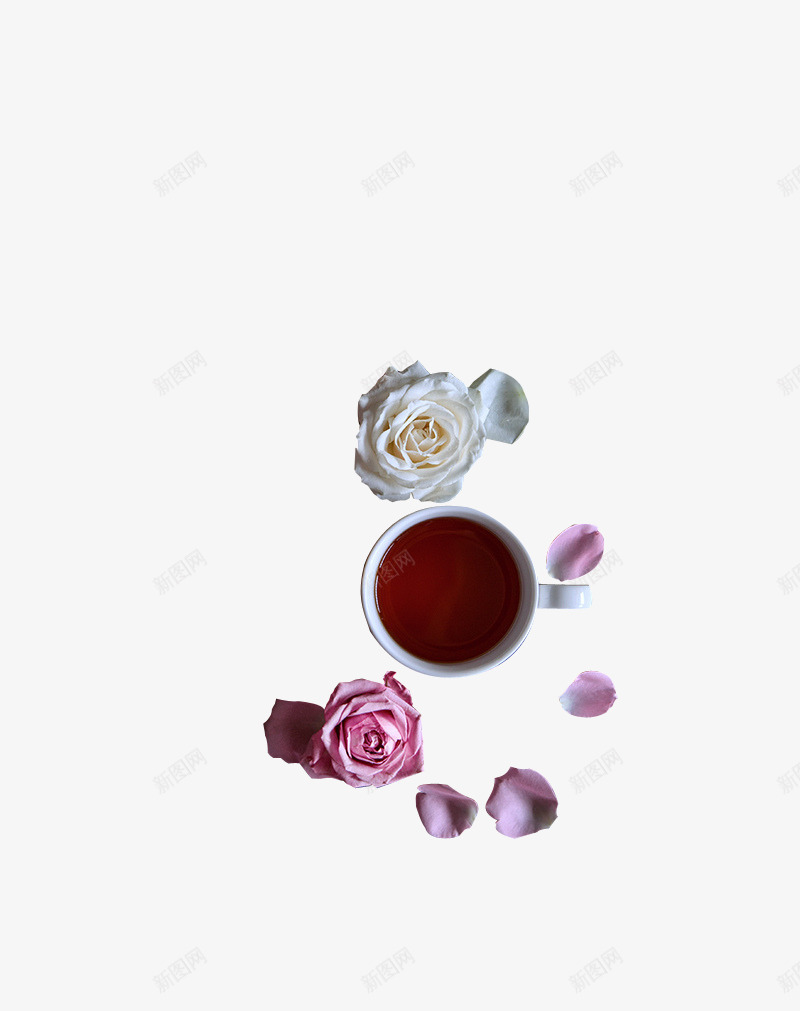 花茶效果图psd免抠素材_新图网 https://ixintu.com 健康 效果图 花茶 饮料