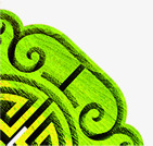 中式装饰挂画绿色手绘中式装饰高清图片