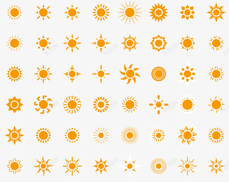 太阳效果图矢量图图标ai_新图网 https://ixintu.com 太阳图标 效果图 燃烧 矢量太阳 矢量图