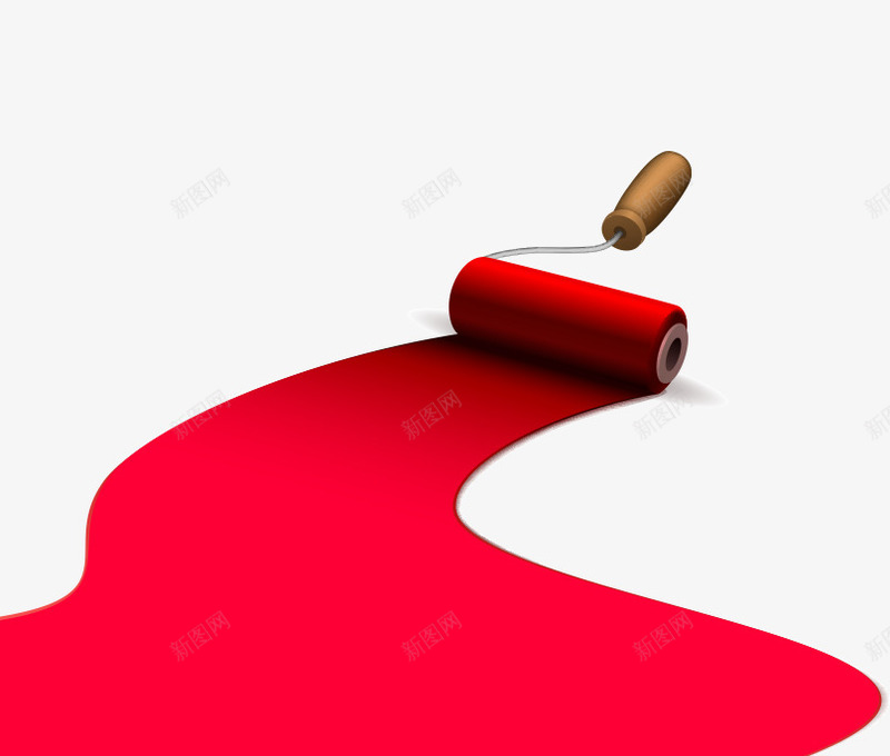 红色油漆矢量图ai免抠素材_新图网 https://ixintu.com 效果图 矢量素材 红色油漆 艺术 设计 颜料 矢量图