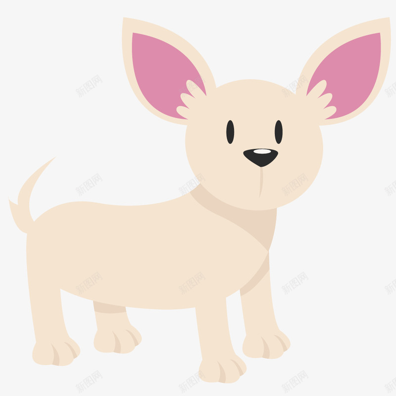 粉色的卡通可爱动物png免抠素材_新图网 https://ixintu.com 免抠图 动物 卡通动物 小狗 效果图 装饰图 装饰画