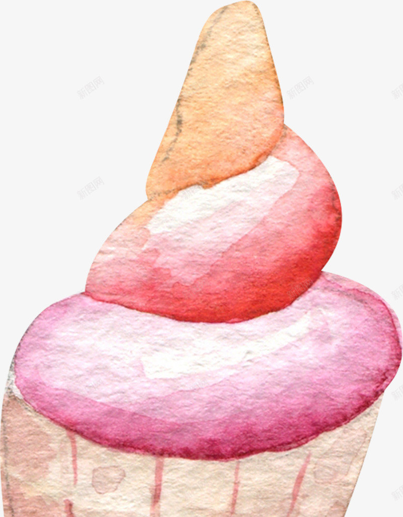 卡通手绘夏天冰淇淋png免抠素材_新图网 https://ixintu.com 冰淇淋 卡通 手绘 梦幻