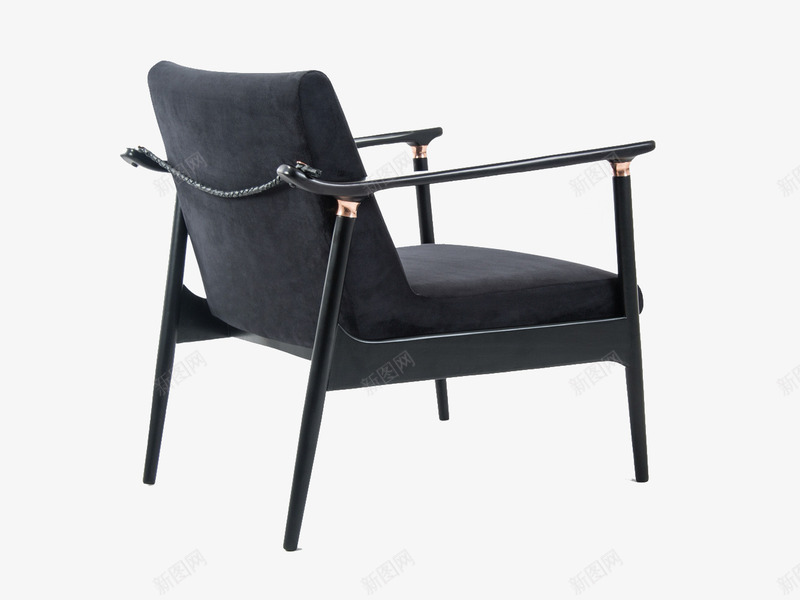 黑色中式现代椅子png免抠素材_新图网 https://ixintu.com 中式 现代椅子 简约 黑色
