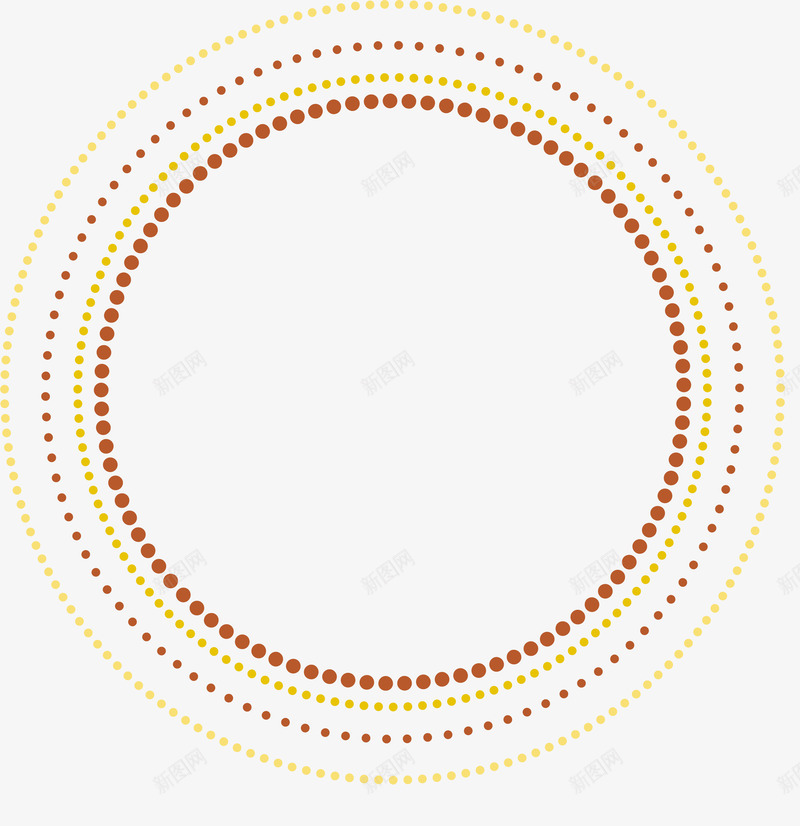 手绘黄色圆圈圆点png免抠素材_新图网 https://ixintu.com 小清新 手绘圆圈 水彩 简约 红色圆点 黄色圆圈