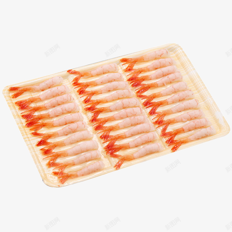 盘子上的甜虾食物png免抠素材_新图网 https://ixintu.com 免抠图 效果图 海鲜 甜虾 盘子 肉食 食物