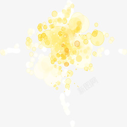 圆点光黄色元素高清图片