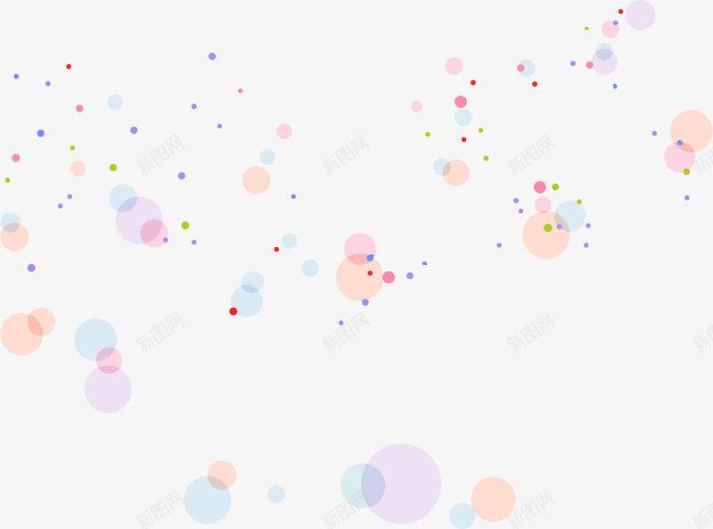 彩色圆点漂浮png免抠素材_新图网 https://ixintu.com 圆点 底纹 彩色 漂浮 背景