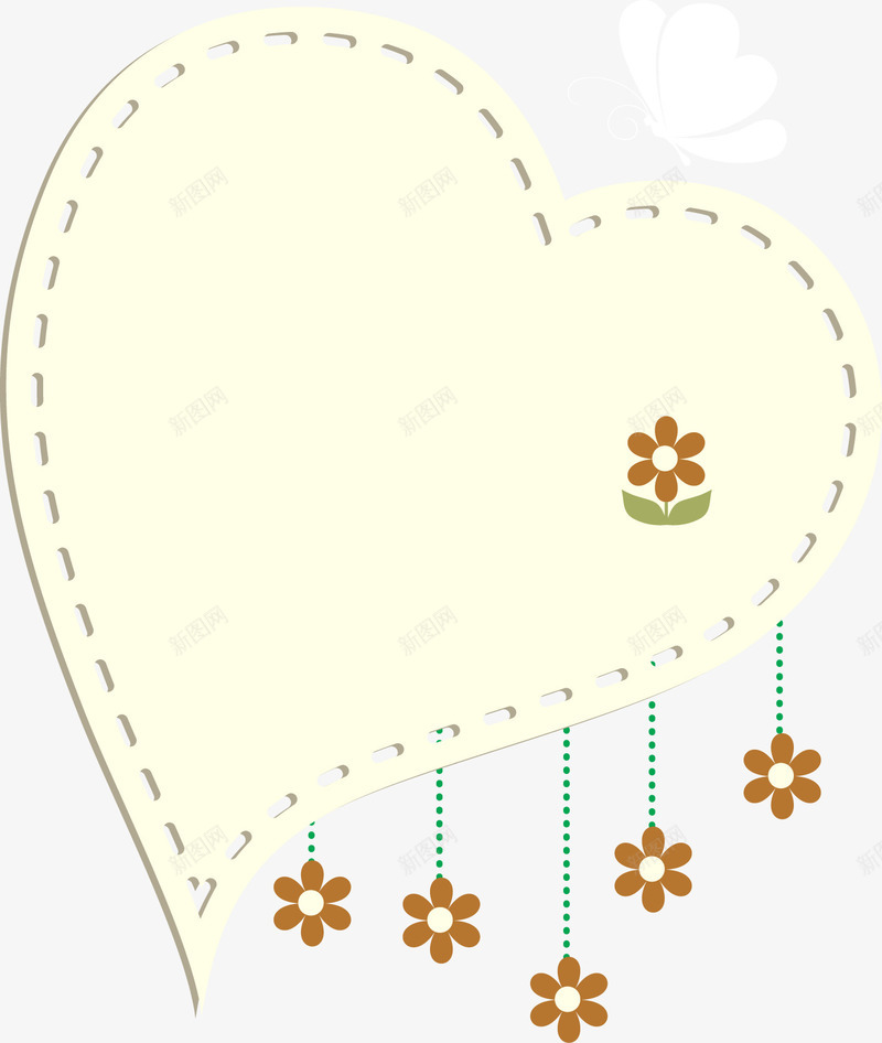 爱心边框片png免抠素材_新图网 https://ixintu.com 小圆点 小清新 小花 爱心 节日 虚线