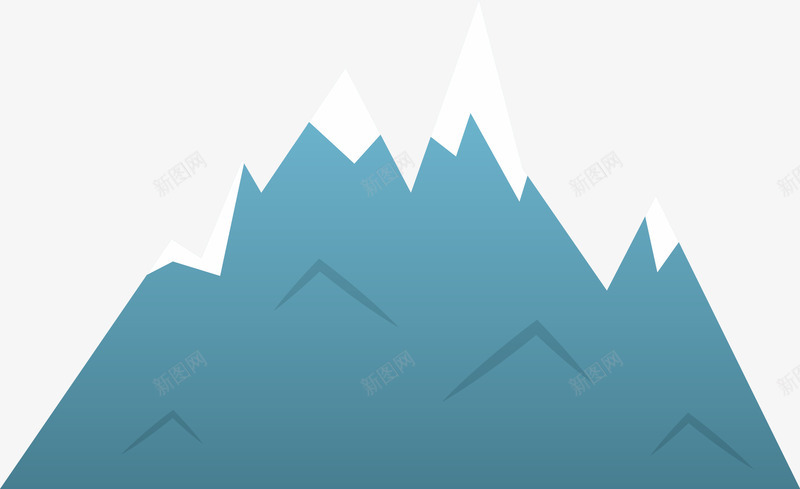 卡通高山山峰图标png_新图网 https://ixintu.com 卡通山体 卡通悬浮山体 卡通高山 图标 山体 山顶积雪 景观 高山