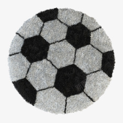 多色圆形儿童地毯足球儿童图案圆形地毯高清图片