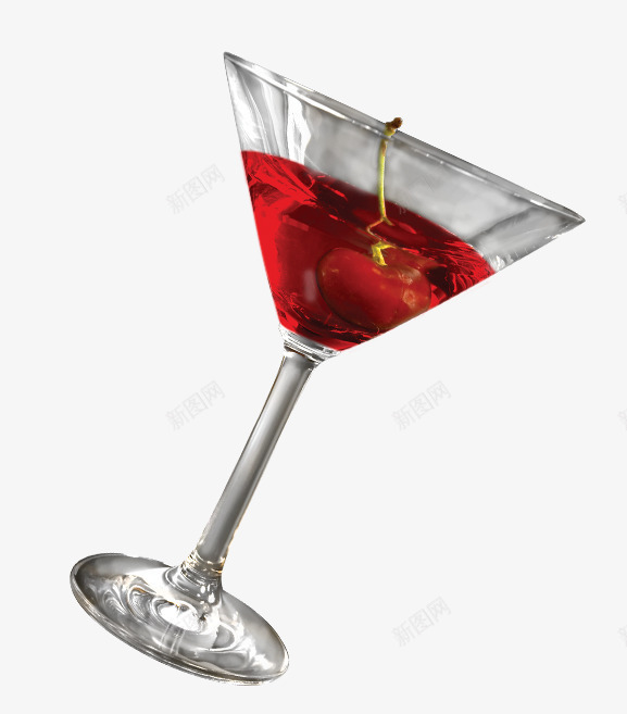 三角圆形酒杯png免抠素材_新图网 https://ixintu.com 玻璃杯 红色 酒杯 酒水 饮料