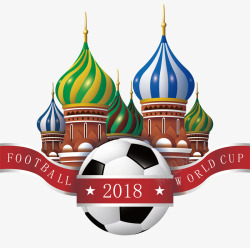 精美俄罗斯世界杯插画矢量图素材
