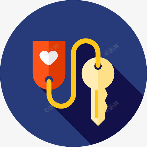 钥匙图标png_新图网 https://ixintu.com 密码 工具和器具 爱和浪漫 访问 通行证 钥匙 门钥匙
