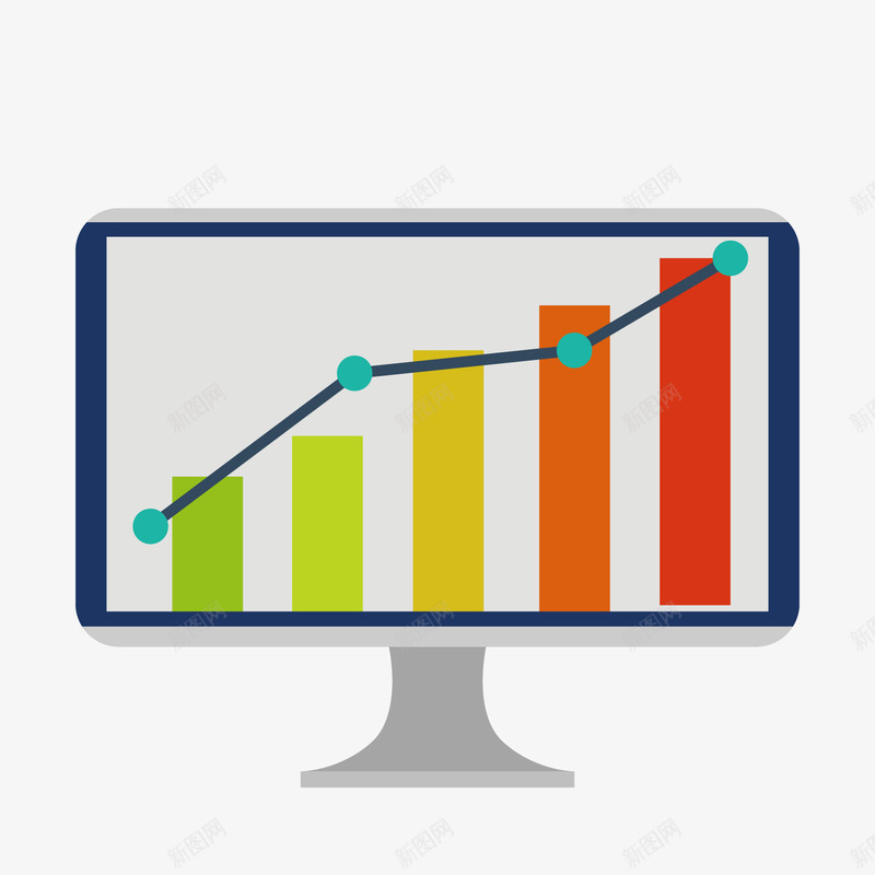 彩色柱形商务分析png免抠素材_新图网 https://ixintu.com 分析 商务 圆点 彩色 柱形 横线 横线线条 渐变 行情 走势