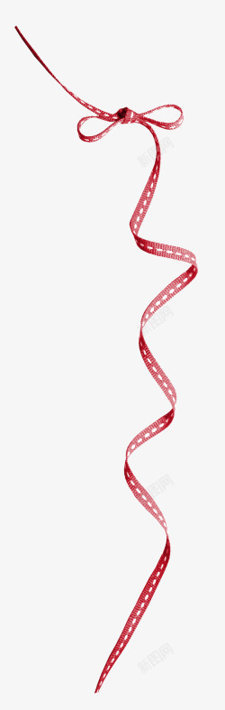 红色花纹蝴蝶结素材
