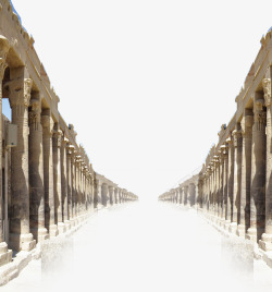 希腊建筑柱子装饰背景素材