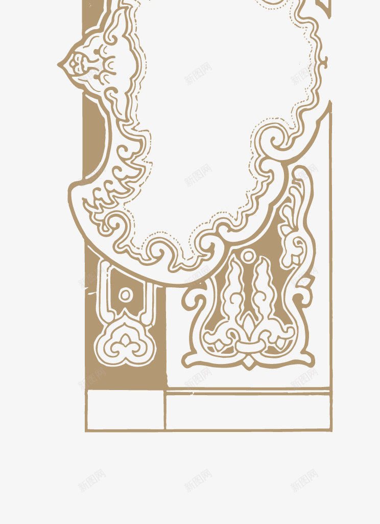 边框png免抠素材_新图网 https://ixintu.com 中国传统素 中式花边 花纹 边框图片 边框素材