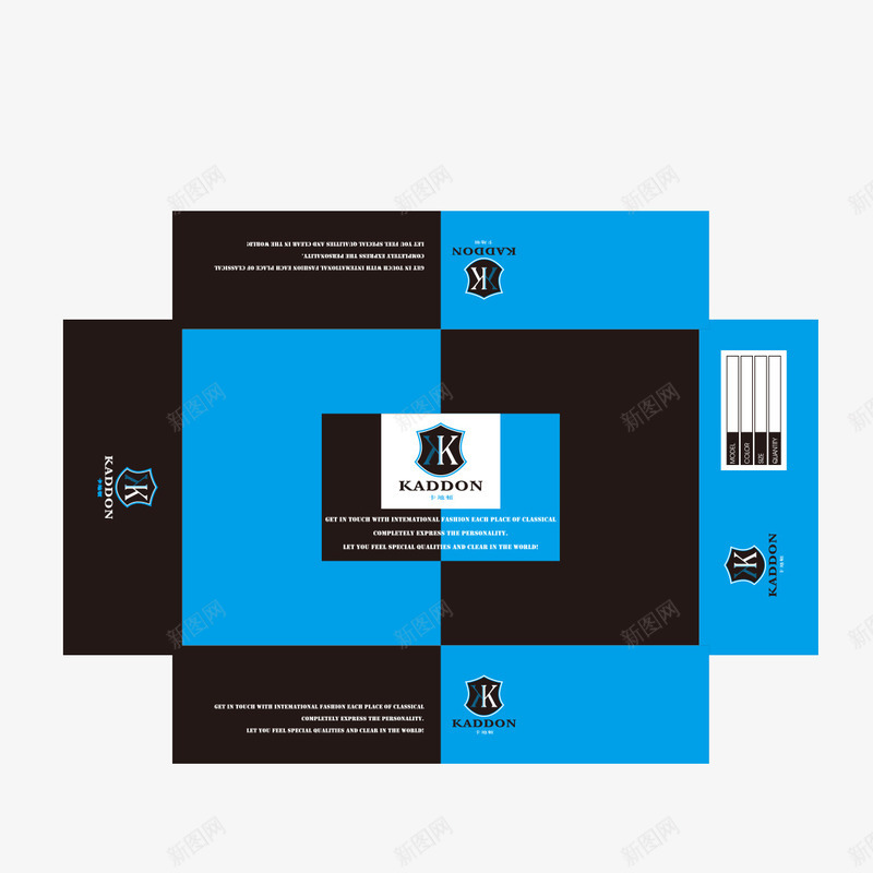 黑蓝包装盒子png免抠素材_新图网 https://ixintu.com 包装 图库 大包 展示盒 盒子 示图 纸盒展开 纸盒库 纸盒设计图