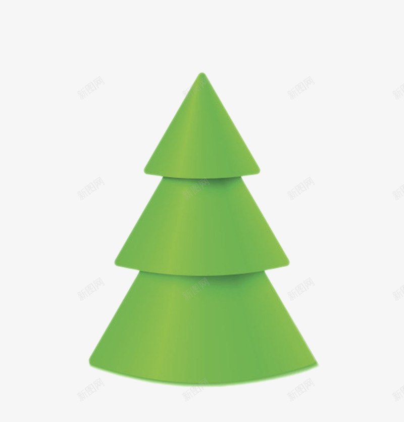 绿色圣诞树金字塔形图案png免抠素材_新图网 https://ixintu.com 三角形 免扣 免费下载 几何 形状 整体 物体 立体锥形 锥形