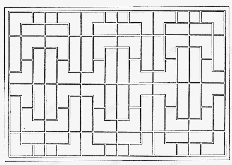 中式方框木窗花纹png免抠素材_新图网 https://ixintu.com 中式方框 图案 效果 木窗花纹 简约 装饰