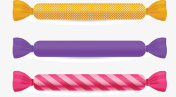糖果包装设计彩色糖纸儿童糖果矢量图高清图片