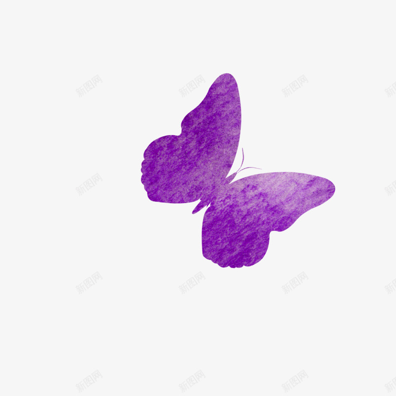 紫色唯美水彩蝴蝶png免抠素材_新图网 https://ixintu.com 水彩 紫色 蝴蝶