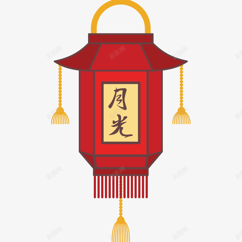 中国传统灯笼插画矢量图ai免抠素材_新图网 https://ixintu.com 中国传统灯笼矢量插画 中国风 传统节日 免抠PNG 复古 文化 装饰 矢量图