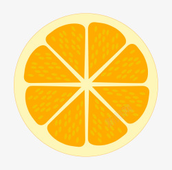 柠檬片效果图矢量黄色卡通柠檬片装饰高清图片