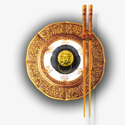 复古筷子复古中国风餐具高清图片