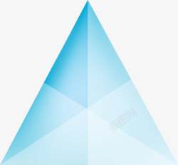 三角异形菱形块组合图形透明体高清图片