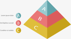 三角锥信息图表素材