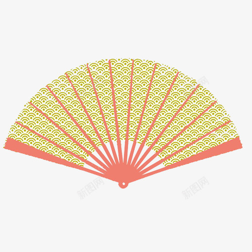 黄色祥云扇子png免抠素材_新图网 https://ixintu.com 中国风 免抠图 扇子 效果图 祥云 装饰图 装饰画