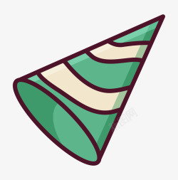 绿色三角帽素材