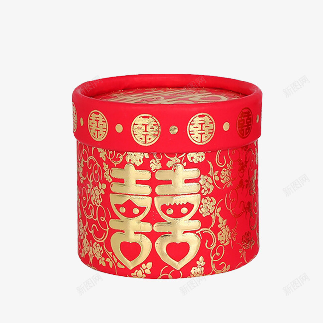 红色中式喜糖包装png免抠素材_新图网 https://ixintu.com 中式 喜糖包装 喜糖盒 婚礼用品 红色包装 红色礼盒